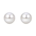 thumbnail image 2 of White Cultured Freshwater Pearl Stud Earrings, 2 of 3