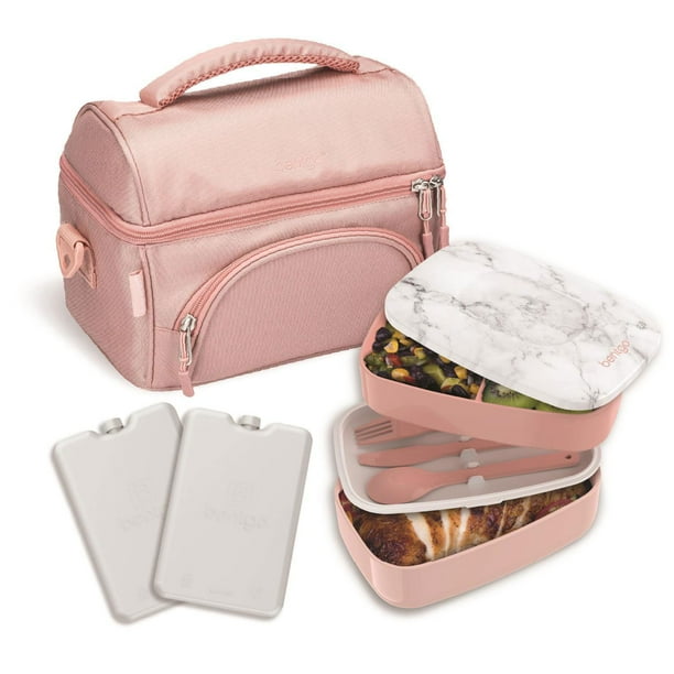 Bentgo 4-Piece Deluxe Set With Insulated Lunch Bag, Ice Packs