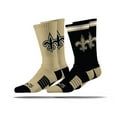 thumbnail image 1 of New Orleans Saints Adult 2-Pack Crew Socks, 1 of 3
