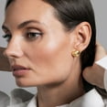 thumbnail image 5 of Neuhardt Bold Heart Earrings in 18K Gold Vermeil, 5 of 7