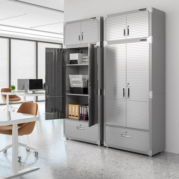 Seville Classics UltraHD Storage Cabinet with Bottom Drawer, 36” W