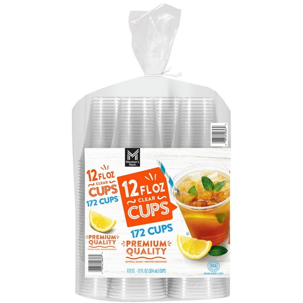 Member's Mark Clear Plastic Cups 12 oz., 172 ct. - Samsclub.com