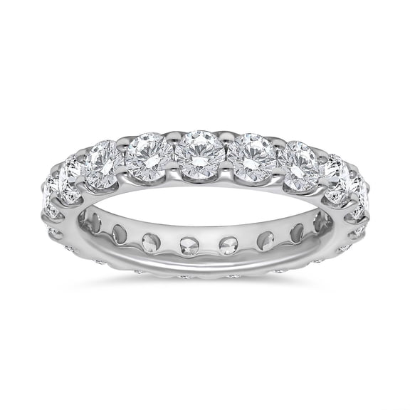 Lab Created Round Cut Diamond Eternity Band