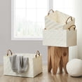thumbnail image 4 of Nautica Rectangular Herringbone Weave Baskets with Rope Handles, Set of 3, Assorted Colors, 4 of 4