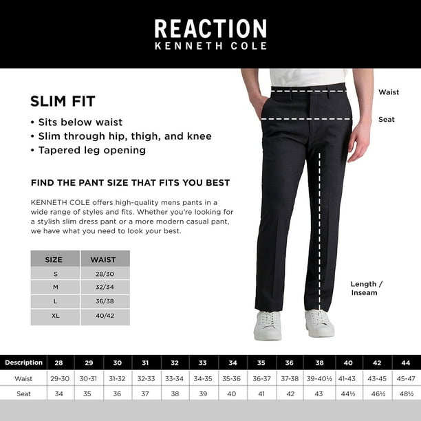 Kenneth Cole Reaction Men's Modern Premium Slim Fit Flat Front Dress Pant Kenneth Cole Reaction Men's Modern Premium Slim Fit Flat Front Dress Pant