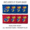 thumbnail image 4 of YouTheFan Kansas Jayhawks 2'x4' Cornhole Board Set, 4 of 6