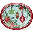 thumbnail image 1 of Member's Mark Holiday Oval Paper Plates, 10" x 12", 50 ct., 1 of 10