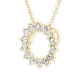thumbnail image 3 of 0.50 CT. T.W. Round Cut Open Circle Diamond Pendant Necklace in 14K Gold, 3 of 4