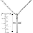 thumbnail image 5 of Reversible Cross Pendant Chain Necklace in Sterling Silver, 5 of 5