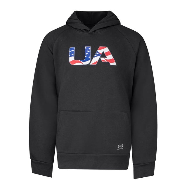 Under Armour Boys Rival Fleece Freedom Wordmark Hoodie