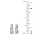 thumbnail image 4 of 0.96 CT. T.W. Diamond Hoop Earrings in 14K Gold, 4 of 6