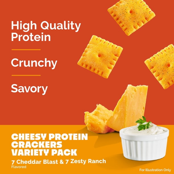Quest Cheesy 10g Protein Crackers Variety Pack, 14 ct. - Samsclub.com