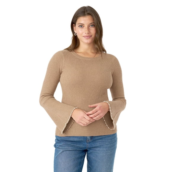 Edited by Hunter McGrady Women's Pearl Trim Sweater