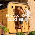 thumbnail image 11 of Backyard Discovery 2-4 Person Cedar Outdoor Cube Sauna with Electric Heater & Glass Door, 11 of 13