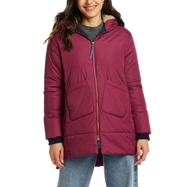 WP Weatherproof Women's Hooded Puffer Jacket