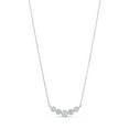 thumbnail image 1 of 0.45 CT. T.W. Round Cut Curved Bar Diamond Necklace in 14K Gold, 1 of 5