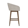 thumbnail image 8 of HH2 Home Upholstered Barrel Back Wood Adjustable Height Swivel Bar Stool, 8 of 19