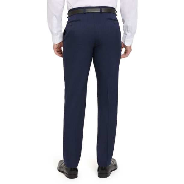 mens navy dress pants Men's Nautica x MagnaReady Adaptive Fly Stretch Pant in - Size 42X32 - Parkinson's Adaptive Clothing these pants effortlessly combine timeless elegance with contemporary comfort Men's Navy Modern Fit Suit