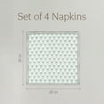 thumbnail image 5 of Over&Back 100% Linen Hand Blocked Napkins, Set of 4, 5 of 9