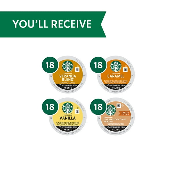 Starbucks K-Cups, Variety Pack, 72