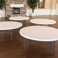 thumbnail image 8 of Lifetime 72" Round Commercial Grade Folding Table, 4 Pack - White Granite, 8 of 11