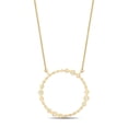 thumbnail image 3 of 0.80 CT. T.W. Open Circle Round Cut Diamond Necklace in 14K Gold, 3 of 6