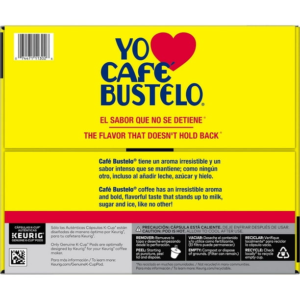 Caf Bustelo Coffee Espresso Style K-Cups, Dark Roast, 80 ct.