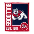 thumbnail image 1 of Logo Brands Fresno State Bulldogs 60"x70" Super Plush Blanket, 1 of 6