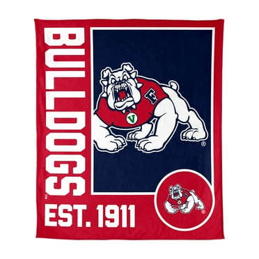 Logo Brands Fresno State Bulldogs 60"x70" Super Plush Blanket