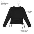 thumbnail image 6 of Member's Mark Women's Ruched Long Sleeve Top, 6 of 8