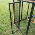 thumbnail image 12 of Backyard Discovery 7' x 5' Cedar Wood and Galvanized Steel Animal Enclosure with Feeding Door, 12 of 16
