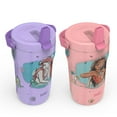 thumbnail image 4 of Zak Designs 14-oz. Stainless Steel Double Wall Sutton Grip Tumbler for Kids, 2-Piece Set, Assorted Characters, 4 of 12