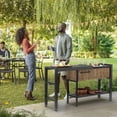 thumbnail image 9 of Keter Extendable Resin Outdoor Party Table Bar Cart, Pine, 9 of 9