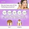 thumbnail image 2 of Spa Sciences AIVA Facial Hair Remover & Trimmer, Choose Color, 2 of 10