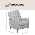 thumbnail image 4 of Indio Mid-Century Fabric Pushback Recliner, Assorted Colors, 4 of 11