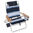 thumbnail image 1 of Member's Mark 5 Position Beach Chair with Wooden Armrest, 1 of 14