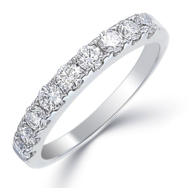 Round Cut Diamond Band in 14K Gold