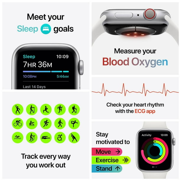 Apple Watch Series 6 44mm GPS + Cellular (Choose Color) - Samsclub.com