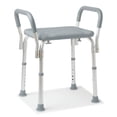 thumbnail image 2 of Medline Bath Bench with Padded Armrests, 350 lb Capacity, Height Adjustable 16" - 21", 2 of 4