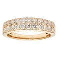thumbnail image 1 of 1.00 CT. T.W. Three Row Diamond Band Set in 14K Gold, 1 of 4
