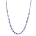 thumbnail image 5 of Graduated Gemstone Tennis Necklace in Sterling Silver, 5 of 8