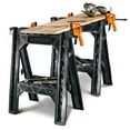 thumbnail image 5 of Worx Clamping Sawhorse Pair with Bar Clamps, Built-in Shelf, Cord Hooks, 5 of 10