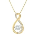 thumbnail image 3 of 1.50 CT. T.W. Dancing Diamond Pendant in 14K Gold, 3 of 7