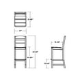 thumbnail image 6 of POLYWOOD Gulf Shores Bar Side Chair, 6 of 7