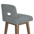 thumbnail image 19 of HH2 Home Upholstered Key Back Wood Adjustable Height Swivel Bar Stool, 19 of 19