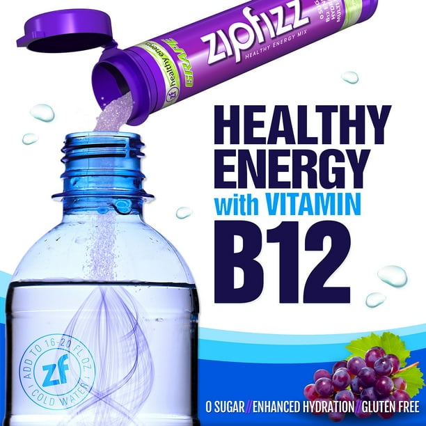 Zipfizz Energy Drink Mix, Grape (20 ct.) - Samsclub.com