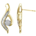 thumbnail image 1 of 0.46 CT. T.W. Diamond Swirl Earrings in 14K Two-Tone Gold, 1 of 5