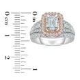 thumbnail image 4 of 1.95 CT. T.W. Emerald Cut Halo Diamond Ring in 14K Gold, 4 of 5