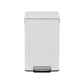 Simpli-Magic Infinity Edge 50 Liter / 13.2 Gallon Rectangular Step Trash Can, Hands-Free Soft-Close Lid, Premium Fingerprint-Resistant Finish for Kitchen and Recycling, Choose Color