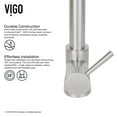 thumbnail image 6 of VIGO Zurich Pull-Down Spray Kitchen Faucet With Soap Dispenser (Stainless Steel), 6 of 12